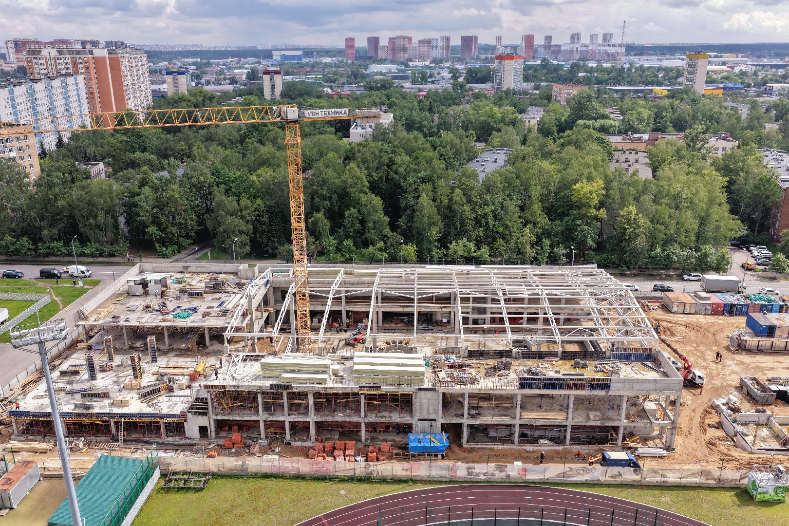 видео с коптера, акватермальный комплекс в одинцове,
