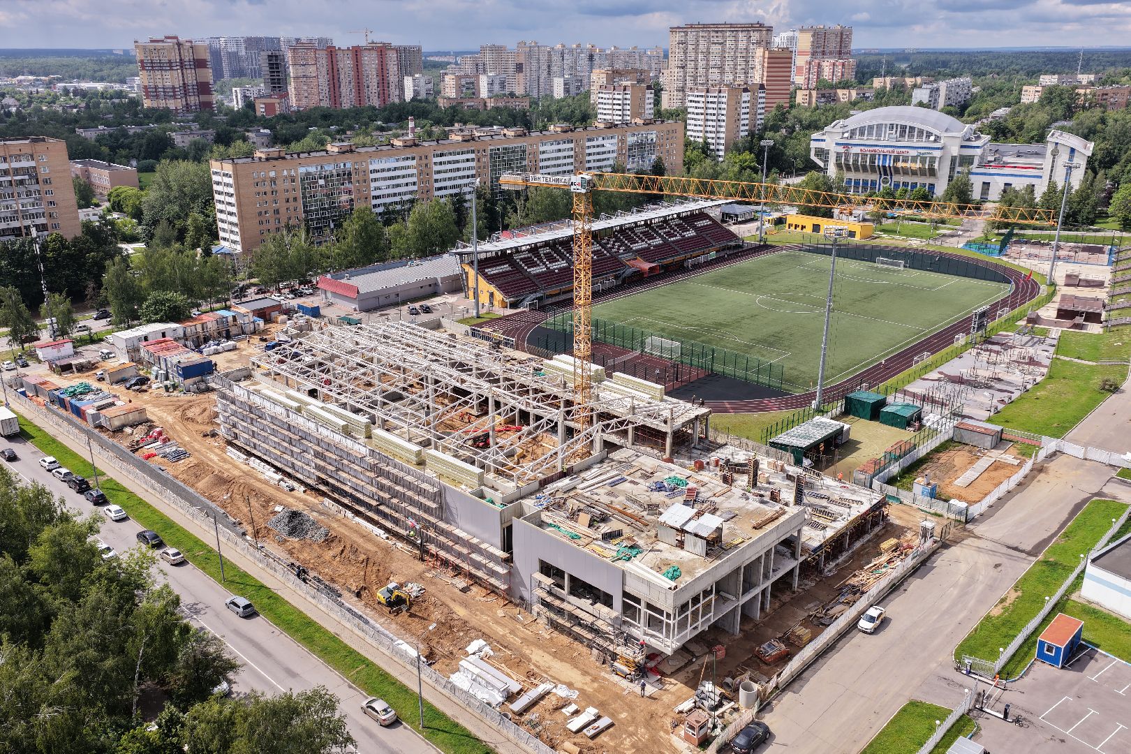 видео с коптера, акватермальный комплекс в одинцове,