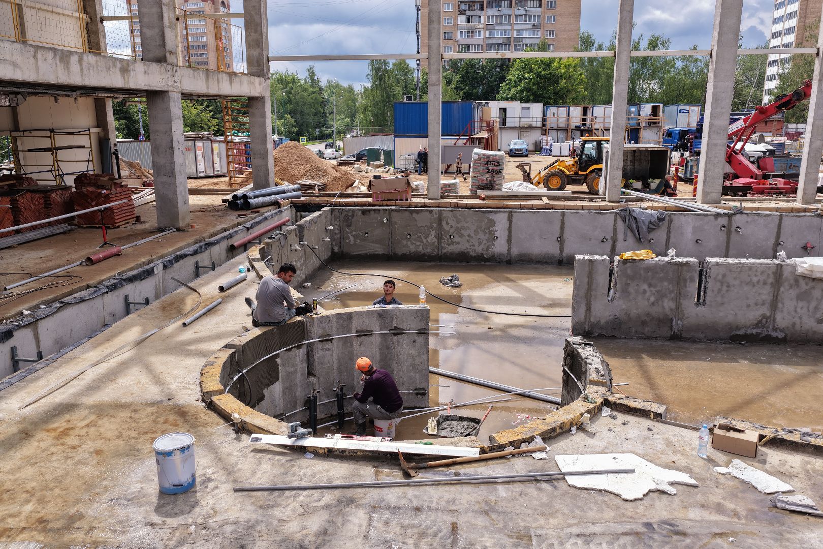 видео с коптера, акватермальный комплекс в одинцове,