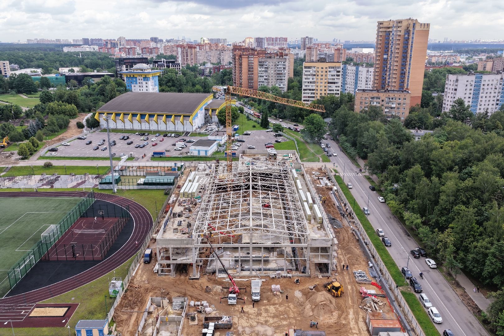 видео с коптера, акватермальный комплекс в одинцове,