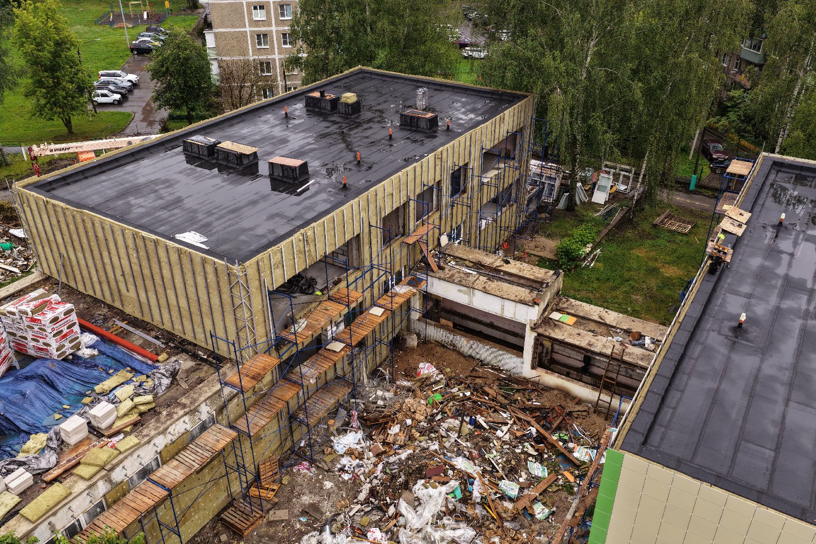 видео с коптера, ремонт детского сада егорьевск, детский сад 1 егорьевск,