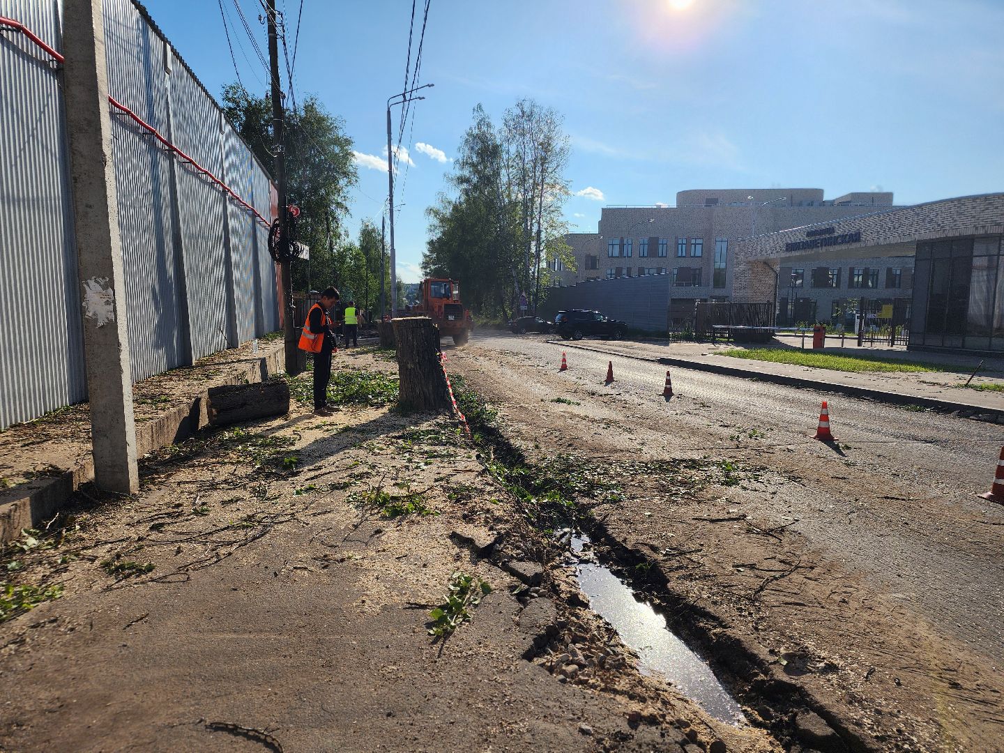 сергиево-посадский городской округ, хотьково, 1-я больничная, ремонт автомобильных дорог, елизаветинская больница,