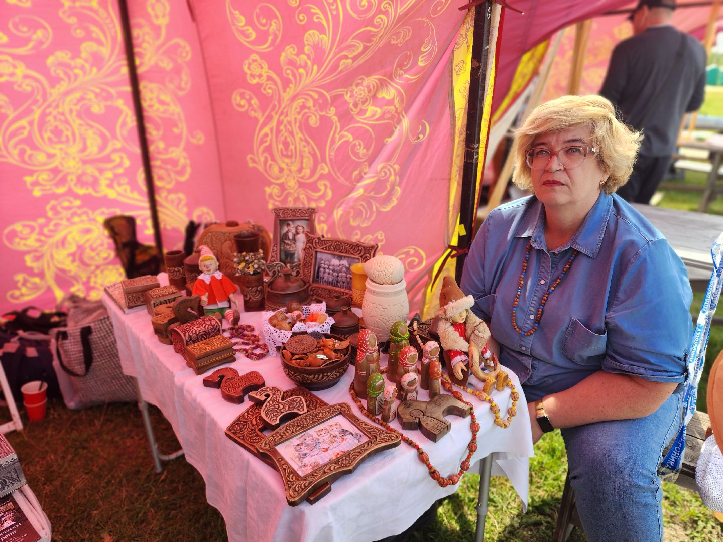 сергиево-посадский городской округ, морозово, этнопарк кочевник, фестиваль в хотьково,абрамцево-кудринская резьба, мастера,
