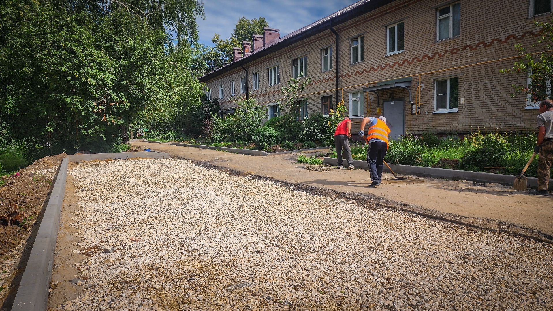 бронницы, благоустройство дворов , поселок горка,