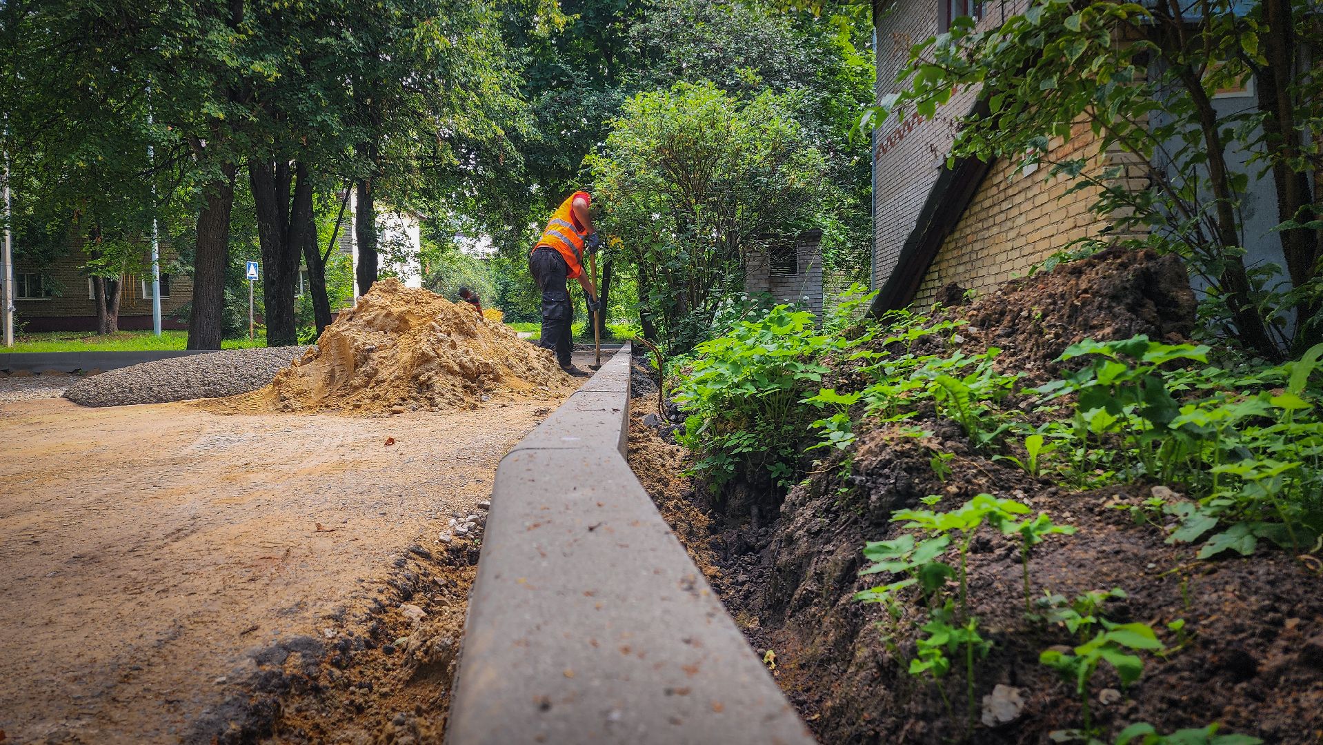 бронницы, благоустройство дворов , поселок горка,