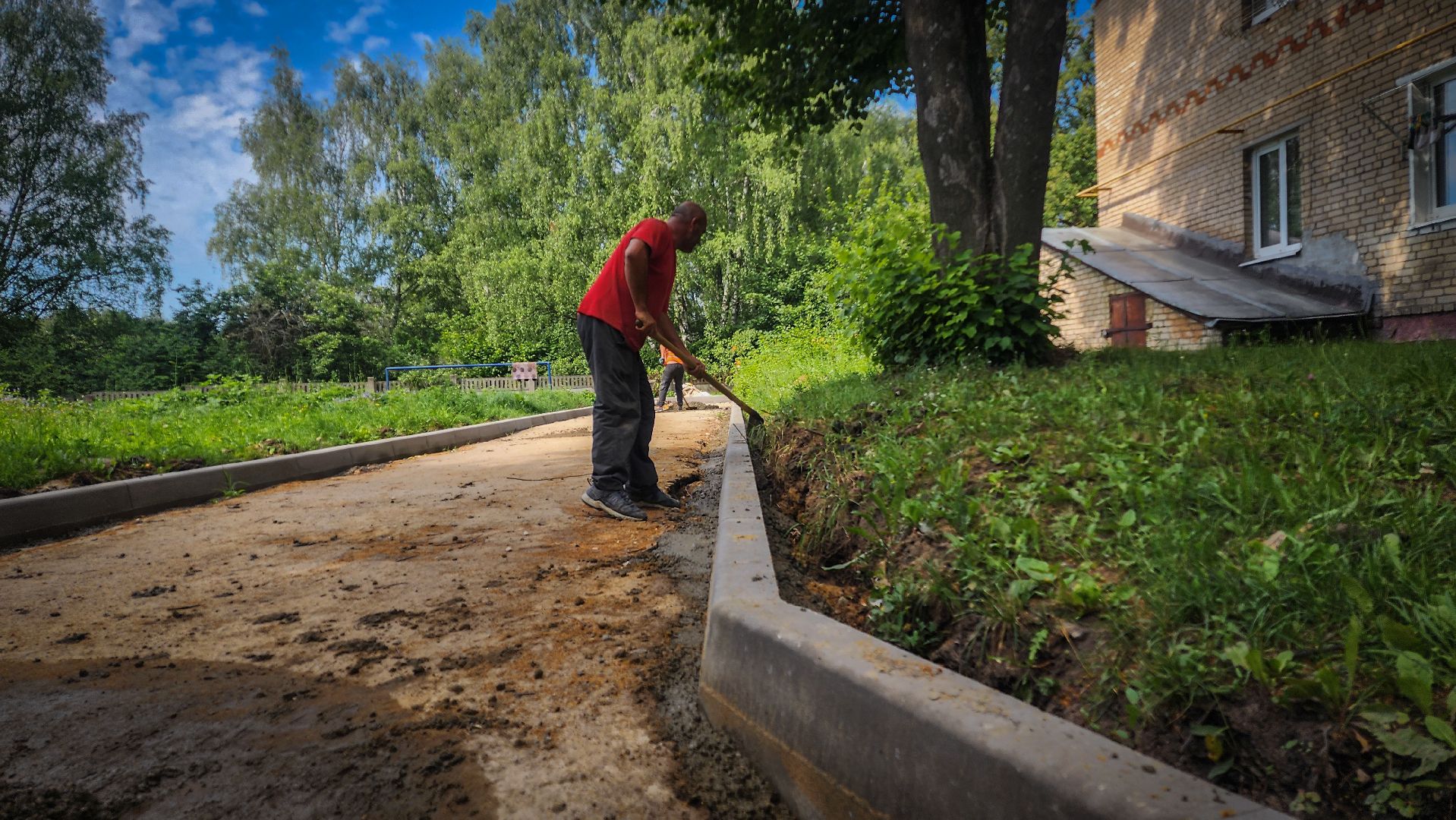 бронницы, благоустройство дворов , поселок горка,