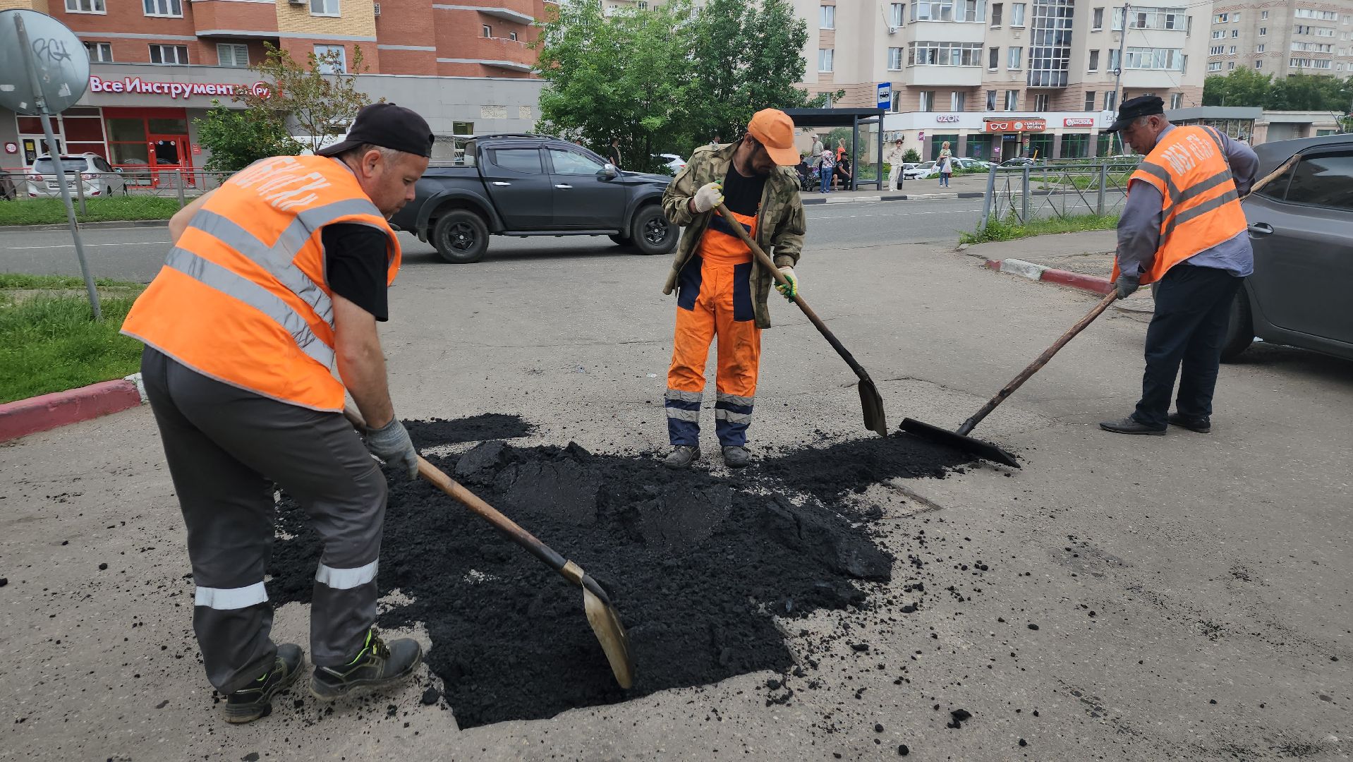 ивантеевка, вертикалки, ямочный ремонт, коммунальная служба,асфальтирование дворов,рабочие,добродел,жкх,благоустройство,