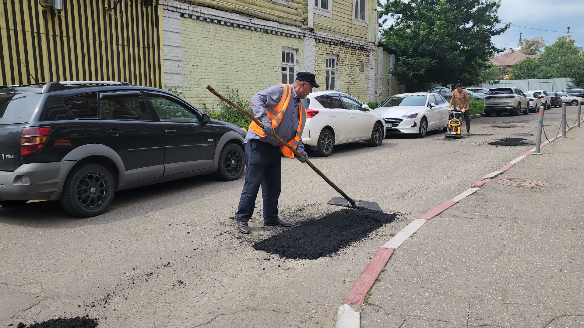 ивантеевка, вертикалки, ямочный ремонт, коммунальная служба,асфальтирование дворов,рабочие,добродел,жкх,благоустройство,