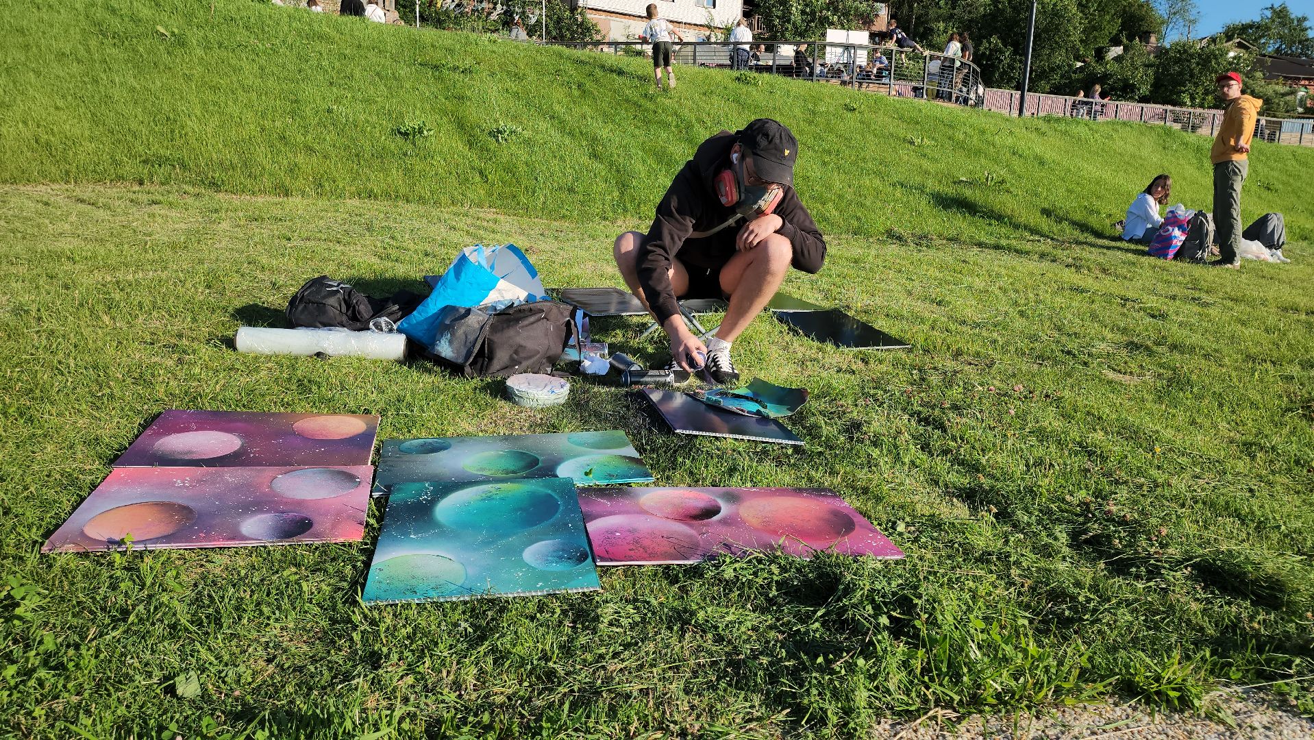 кашира, набережная, серебристые облака, фестиваль, мастер-класс, граффити, творчество,