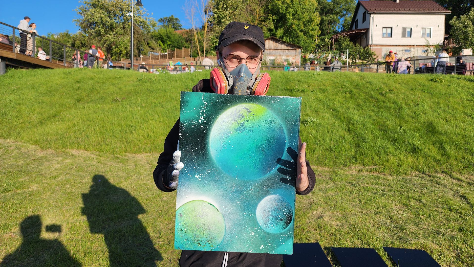 кашира, набережная, серебристые облака, фестиваль, мастер-класс, граффити, творчество,