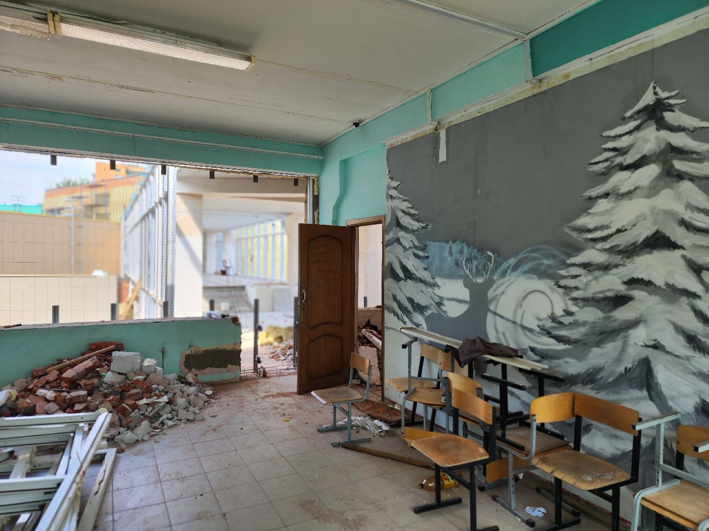 королёв, строительство пристройки к школе, пристройка на 400 мест, губернатор московской области, школа 1,