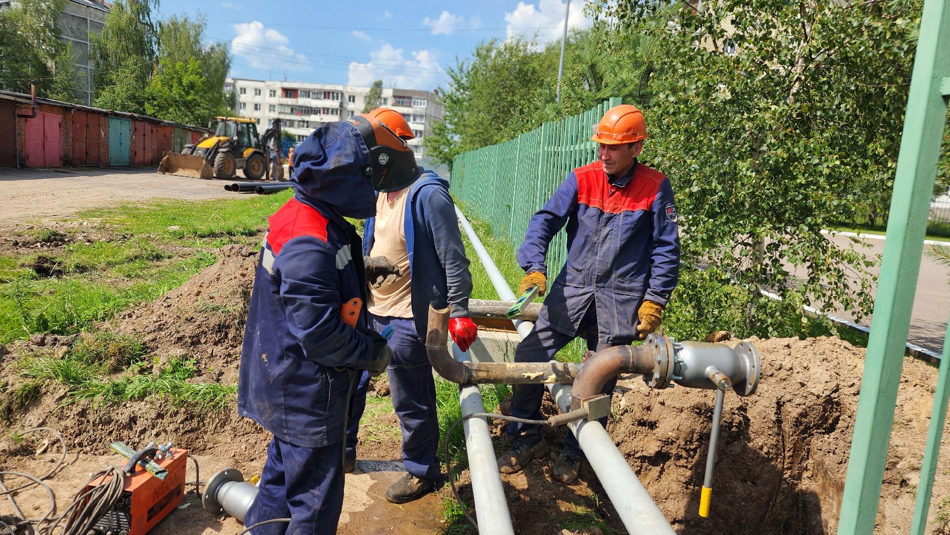 ремонт теплосетей, волоколамск,