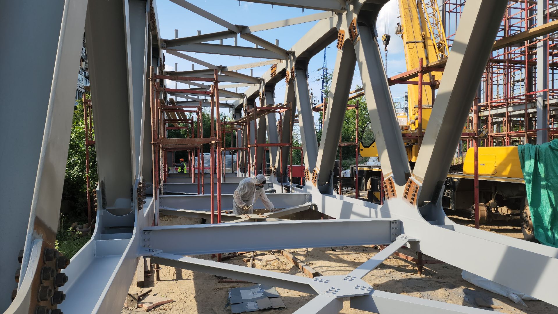 Эмаль, Покраска , надземный переход, Лобня,