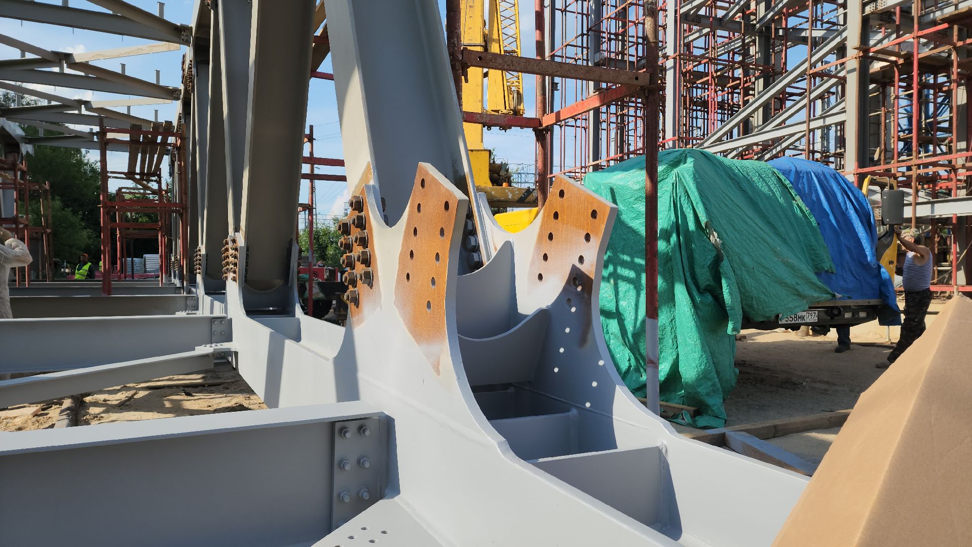 Эмаль, Покраска , надземный переход, Лобня,