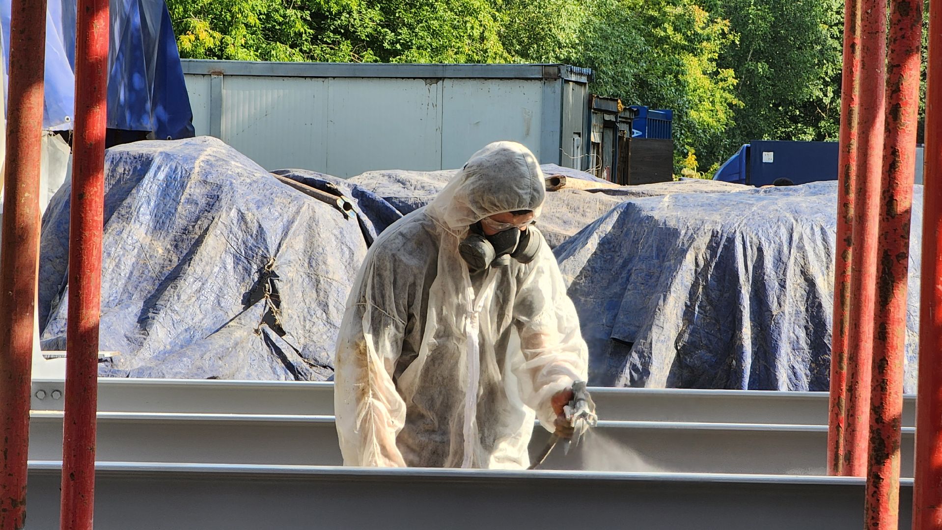 Эмаль, Покраска , надземный переход, Лобня,