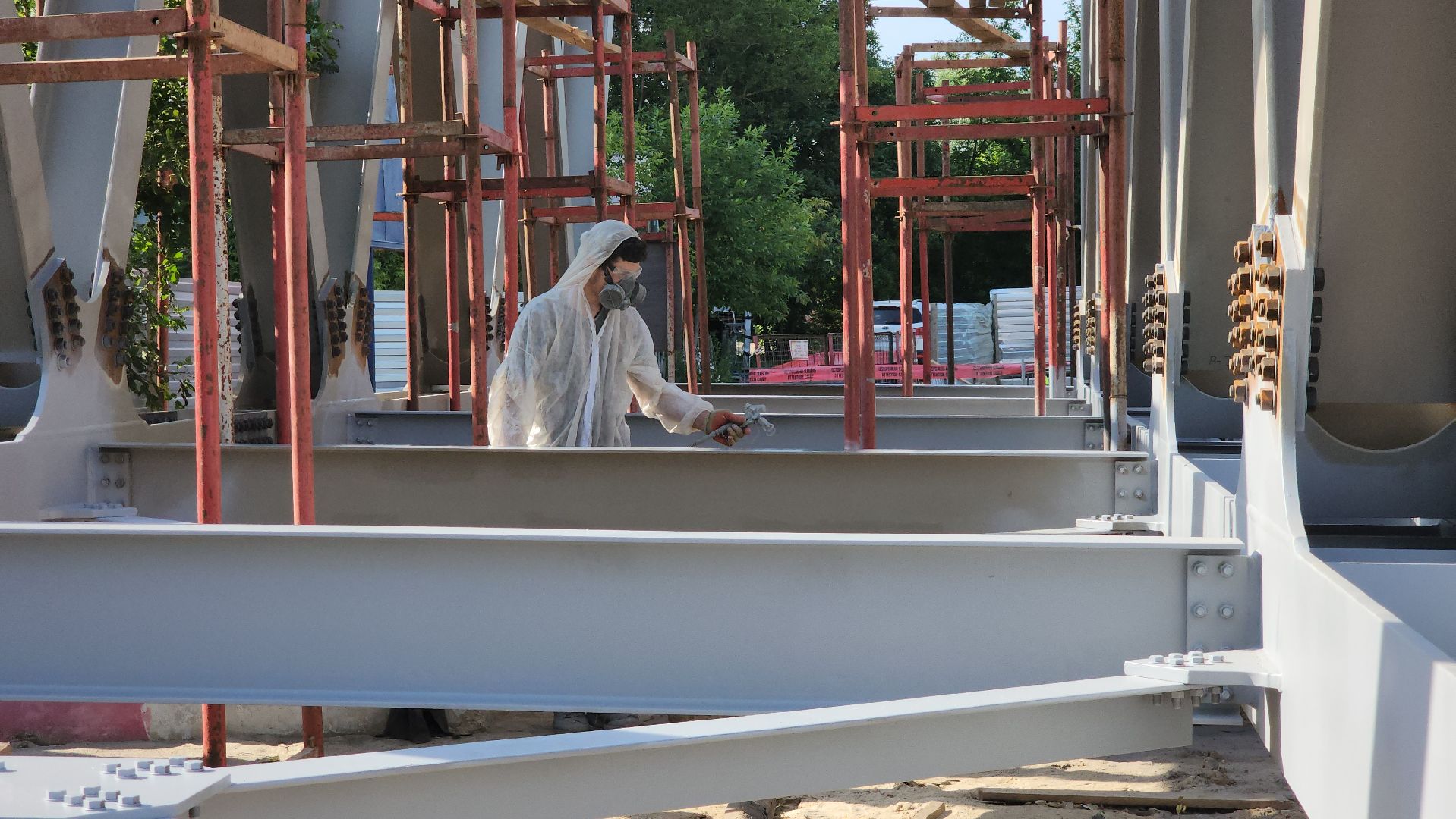 Эмаль, Покраска , надземный переход, Лобня,