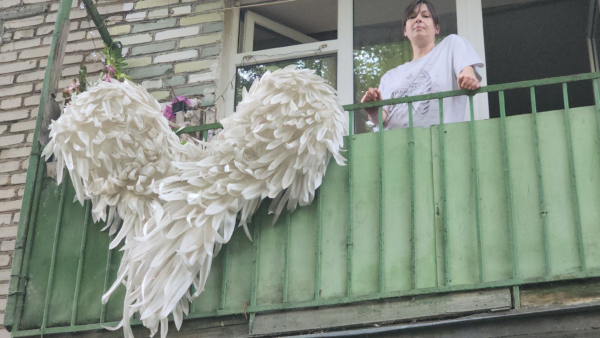 вертикалки, пушкино, ангел, балкон,музыка, необычные фигуры,увлечения,