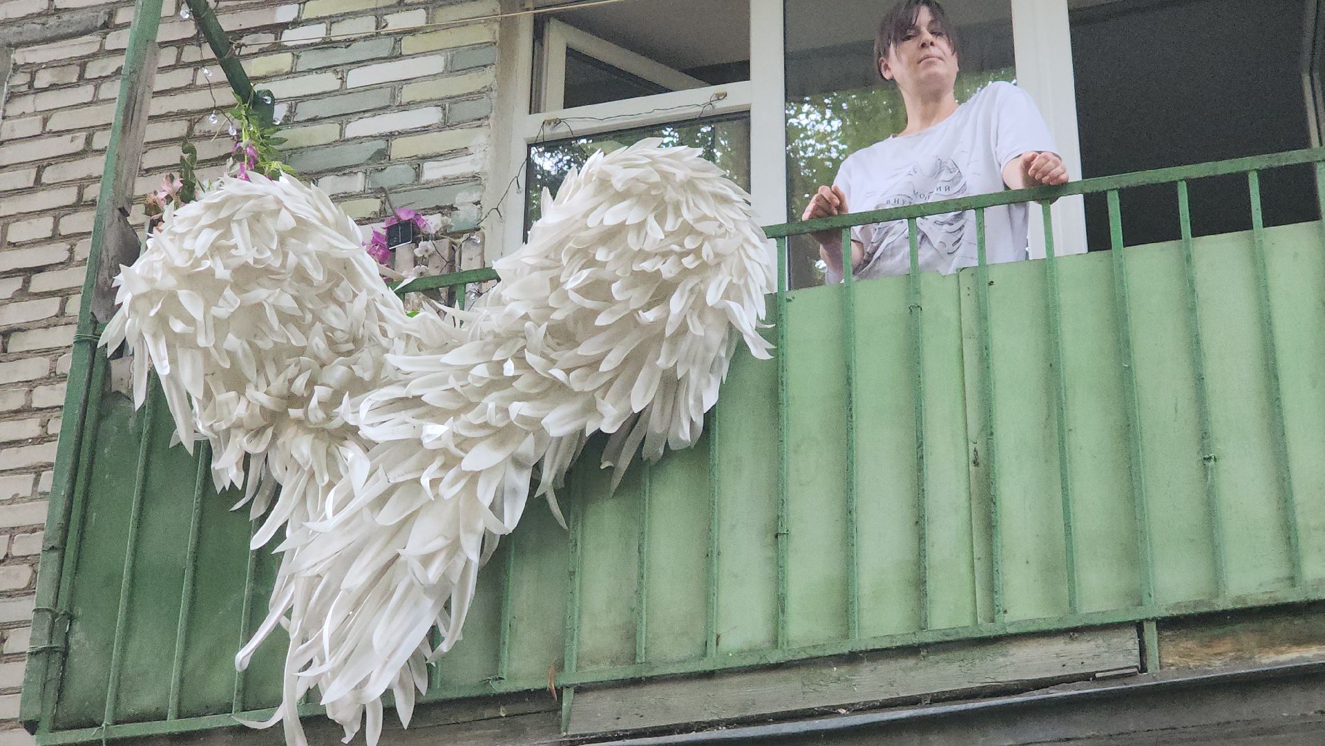 вертикалки, пушкино, ангел, балкон,музыка, необычные фигуры,увлечения,