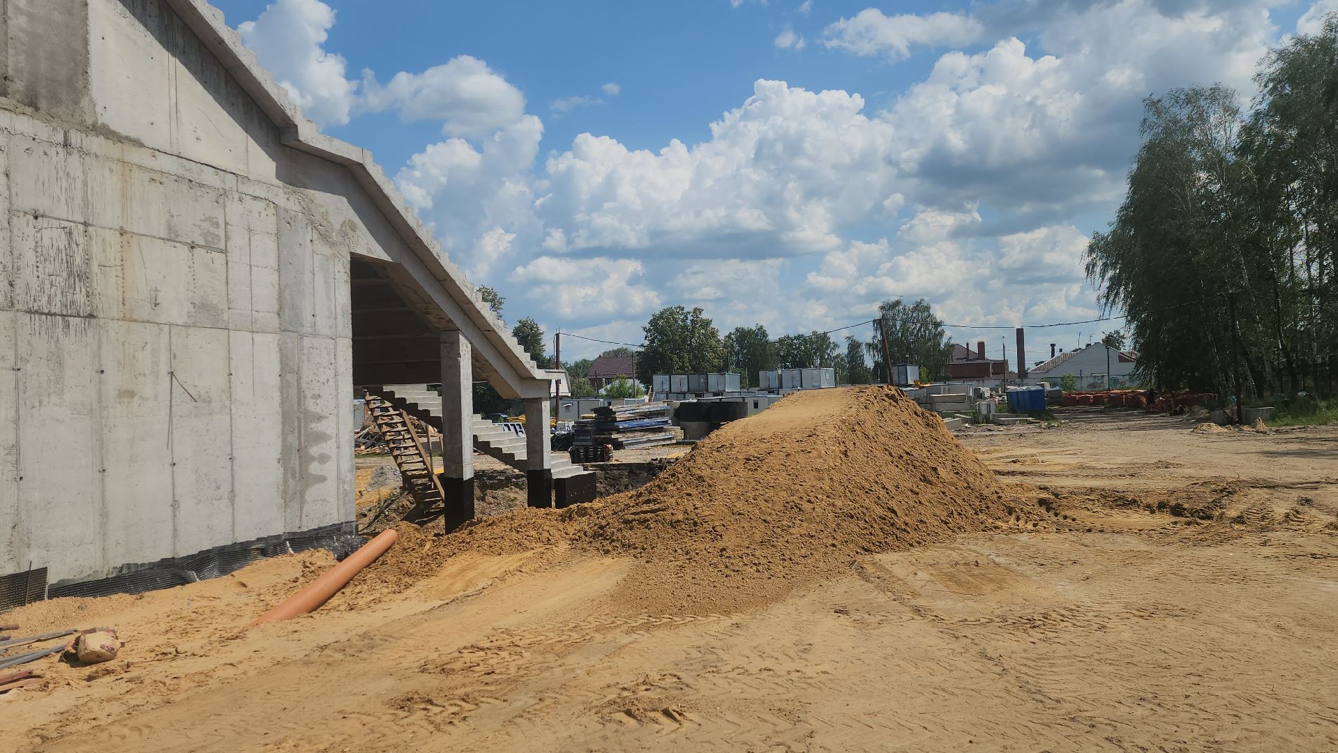 Луховицы #Строительство #СтадионСпартак ,