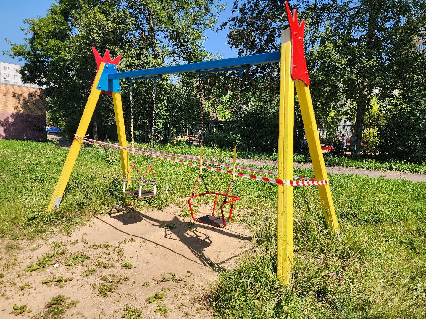 фрязино, благоустройство, покраска детских игровых площадок,