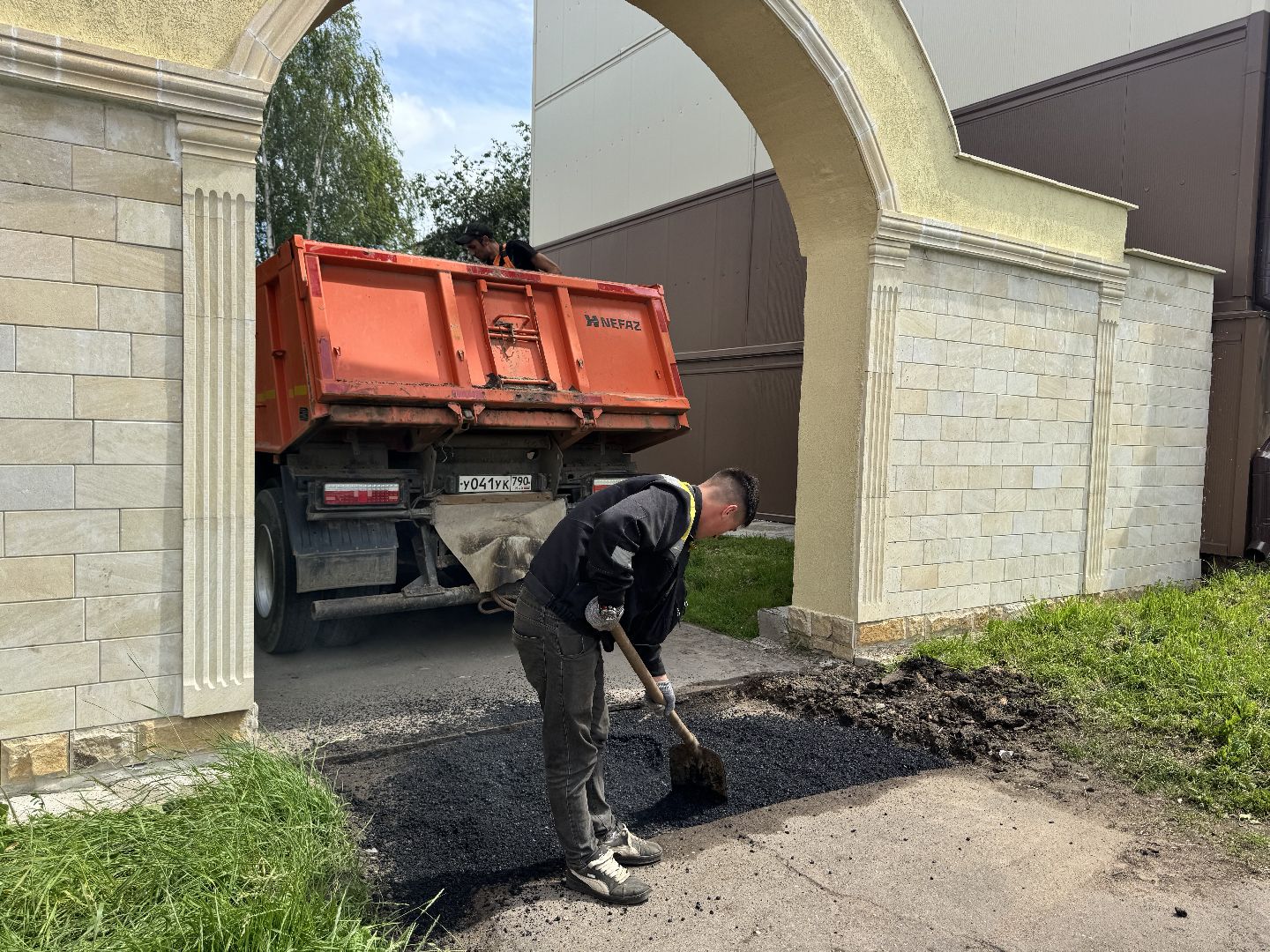 шаховская, ремонт дороги, ямочный ремон,