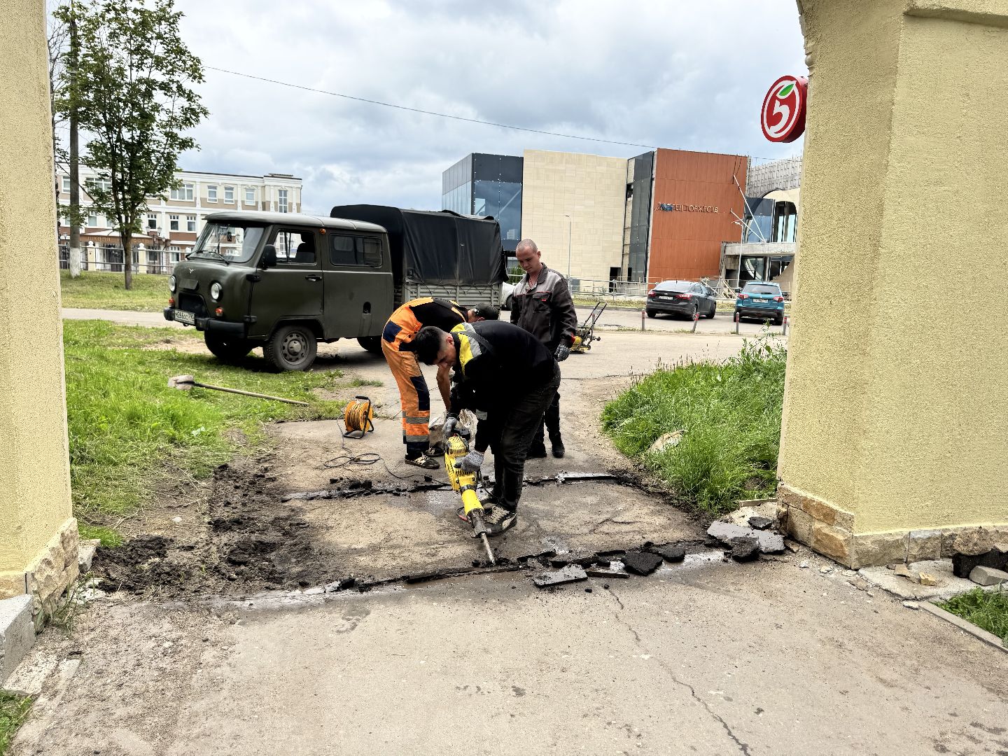 шаховская, ремонт дороги, ямочный ремон,