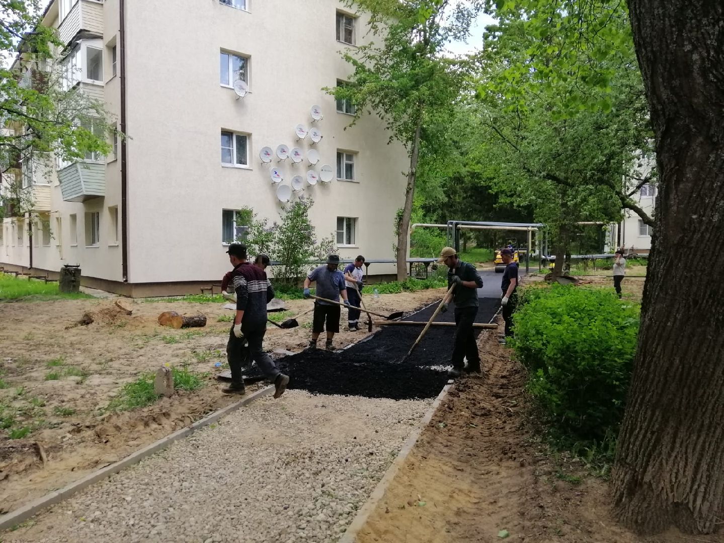 городской округ восход, благоустройство, асфальтовое покрытие, асфальтирование,