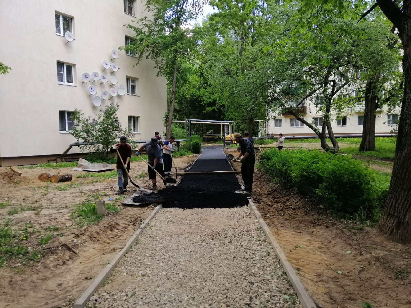 городской округ восход, благоустройство, асфальтовое покрытие, асфальтирование,