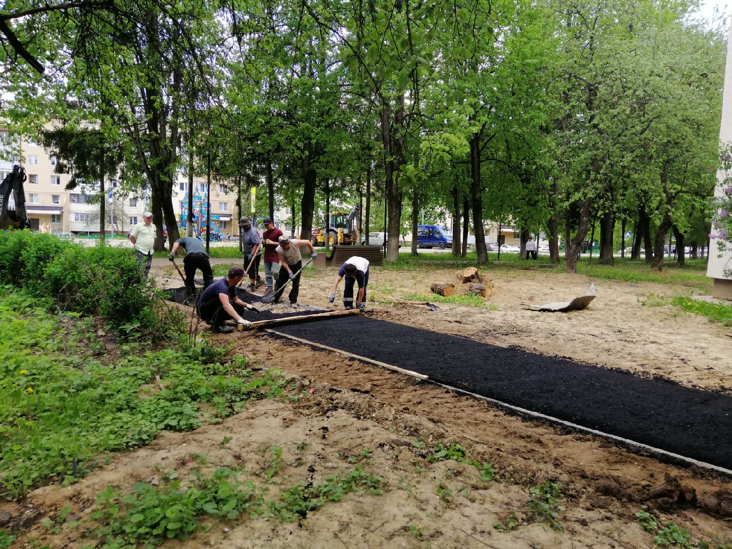 городской округ восход, благоустройство, асфальтовое покрытие, асфальтирование,