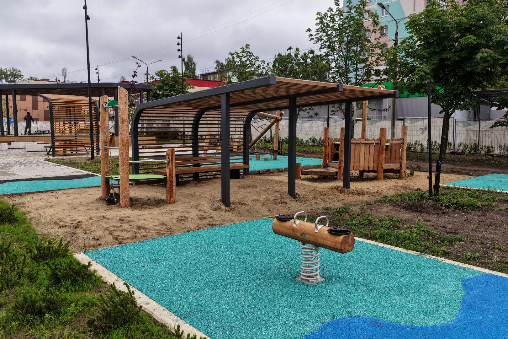 видео с коптера, Сквер 60 лет Победы в Егорьевске, благоустройство в егорьевске,