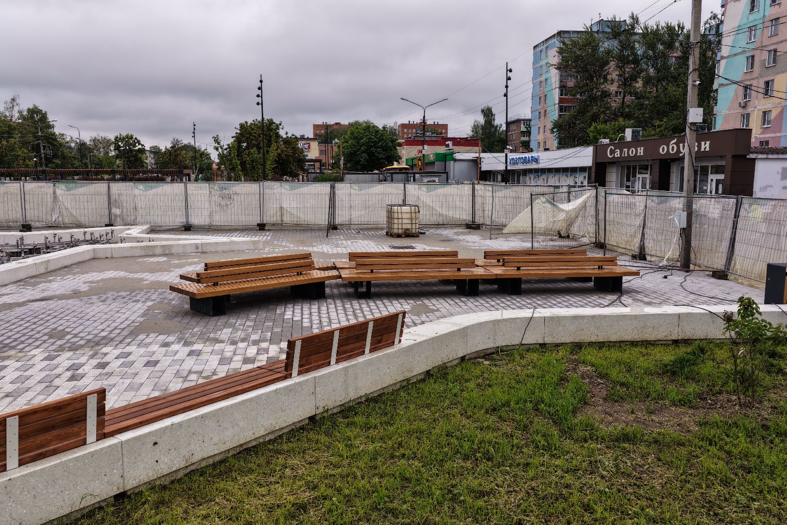видео с коптера, Сквер 60 лет Победы в Егорьевске, благоустройство в егорьевске,