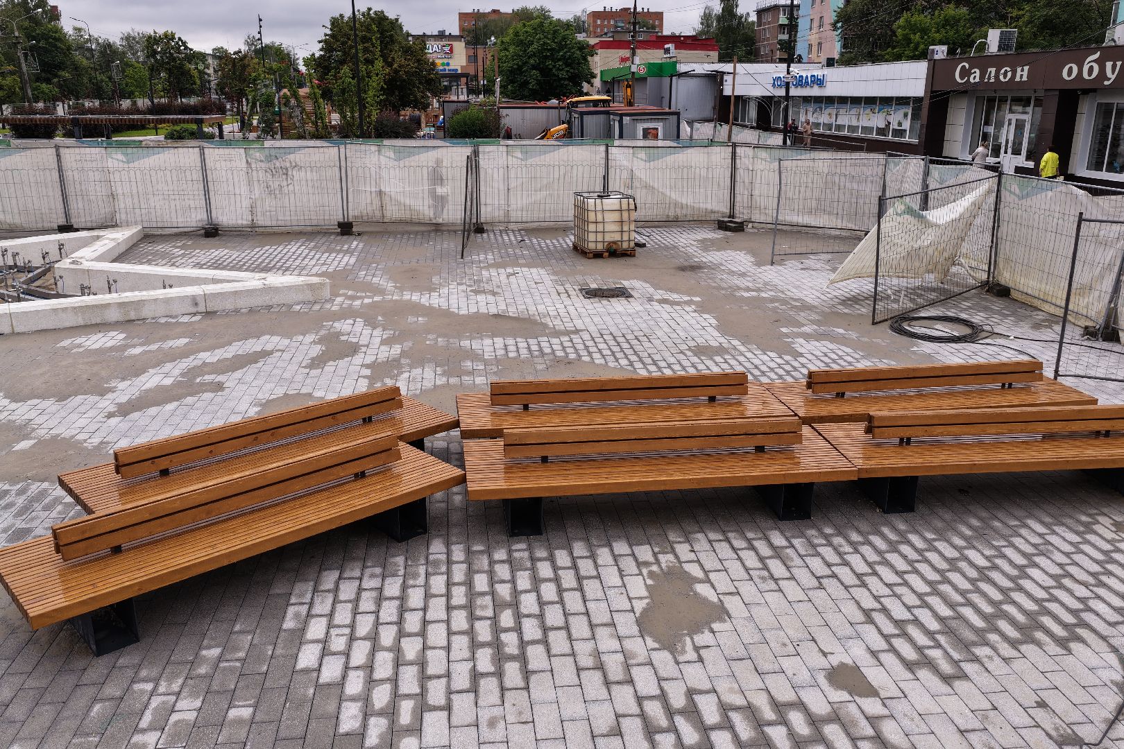 видео с коптера, Сквер 60 лет Победы в Егорьевске, благоустройство в егорьевске,