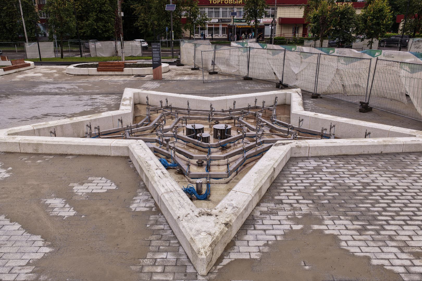 видео с коптера, Сквер 60 лет Победы в Егорьевске, благоустройство в егорьевске,