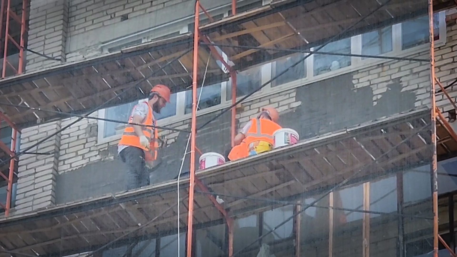 белоозерский, капремонт многоквартирного дома, ремонт фасада дома,фонд капитального ремонта мкд,