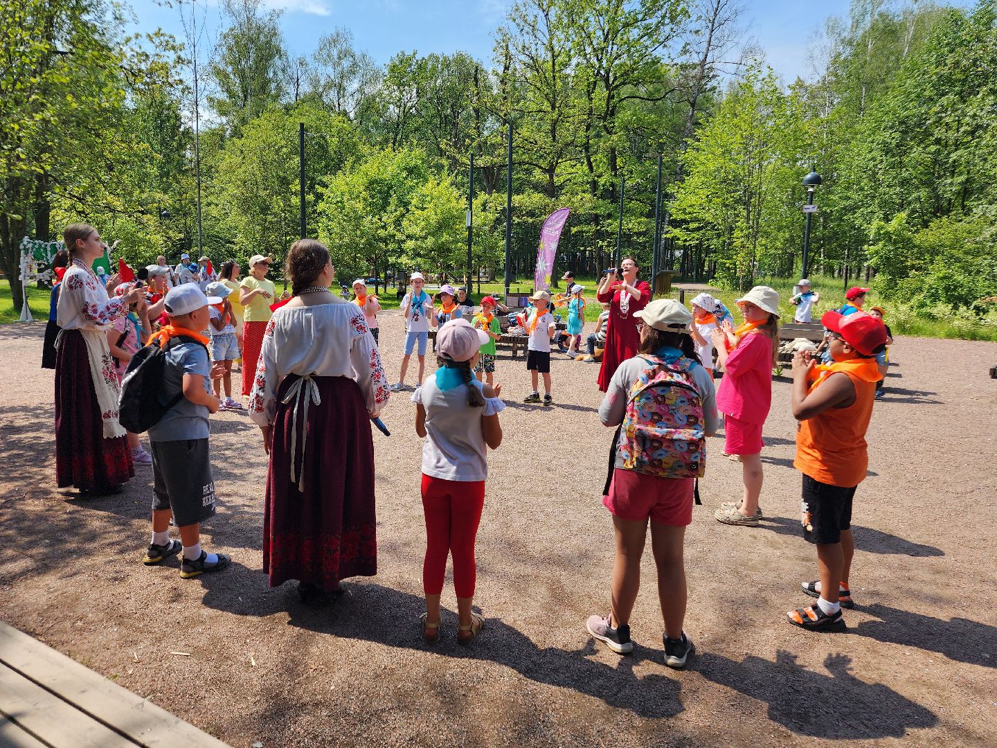 фрязино, день семьи любви и верности, концерт в парке, летний детский лагерь,