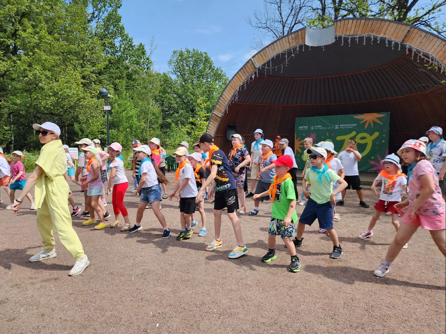 фрязино, день семьи любви и верности, концерт в парке, летний детский лагерь,