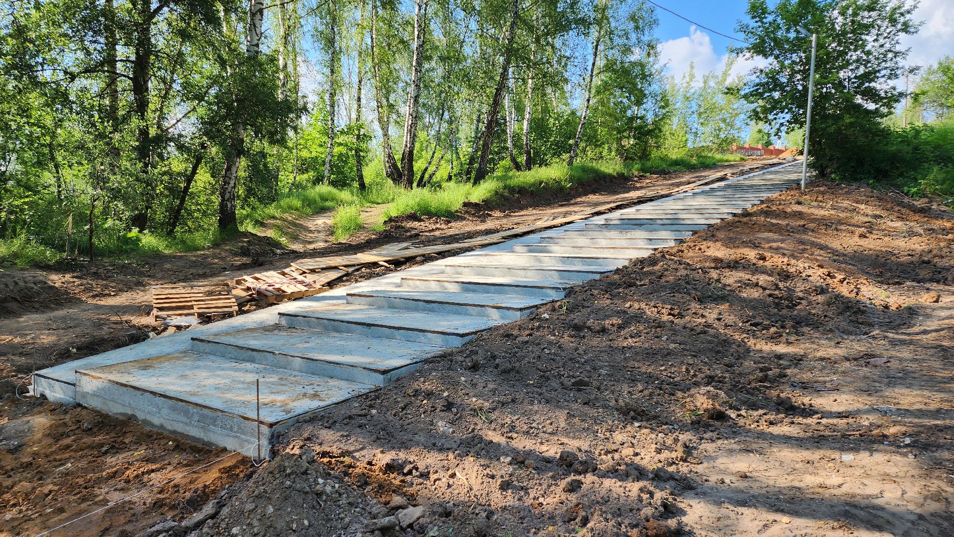 кашира, тротуар, пешеходная дорога, тесна, железная дорога, строительство, ремонт, благоустройство,