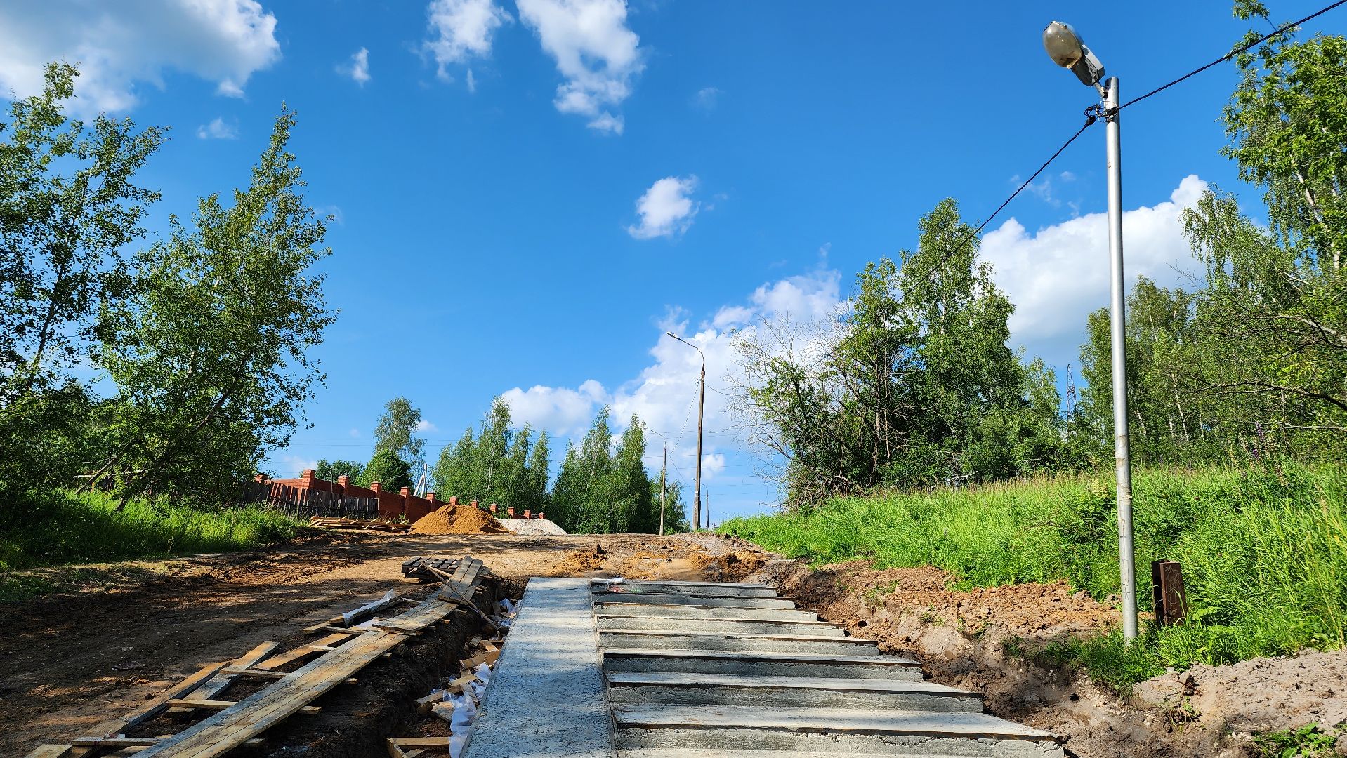 кашира, тротуар, пешеходная дорога, тесна, железная дорога, строительство, ремонт, благоустройство,