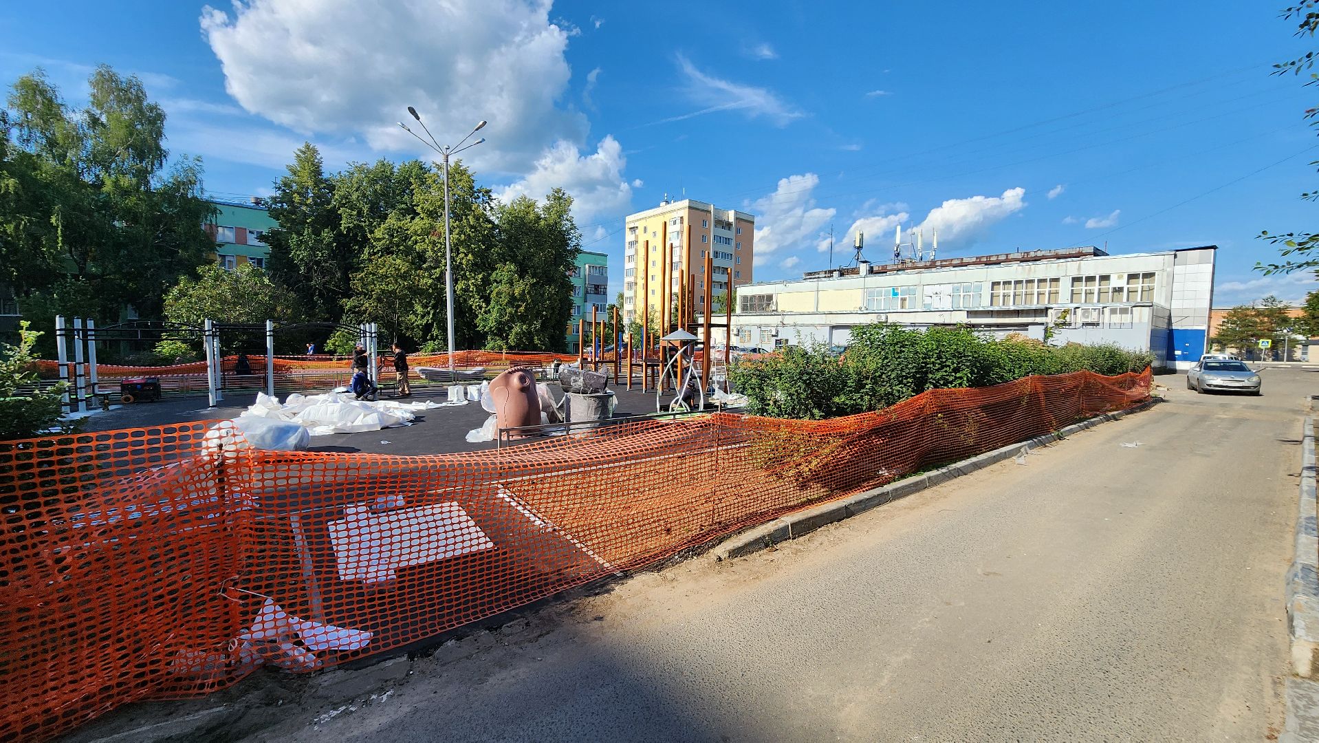 кашира, благоустройство, дети, детская площадка, спортивная площадка, губернаторская программа,