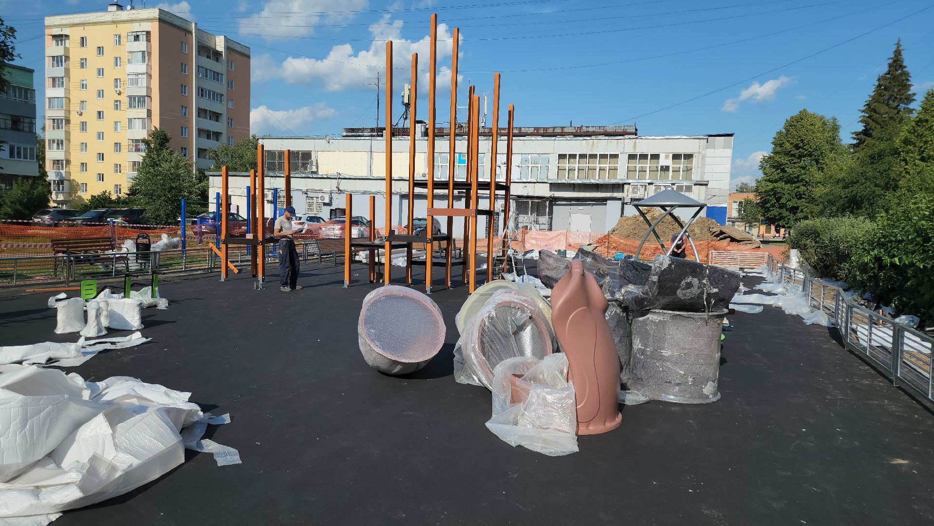 кашира, благоустройство, дети, детская площадка, спортивная площадка, губернаторская программа,