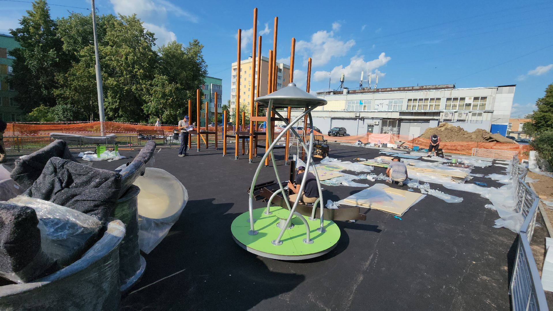 кашира, благоустройство, дети, детская площадка, спортивная площадка, губернаторская программа,
