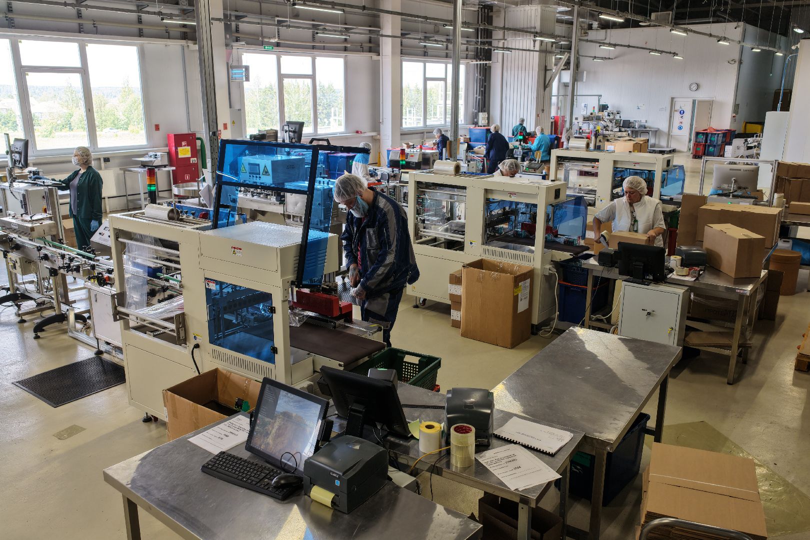 видео с коптера,  производство БАДов, завод в рузе,