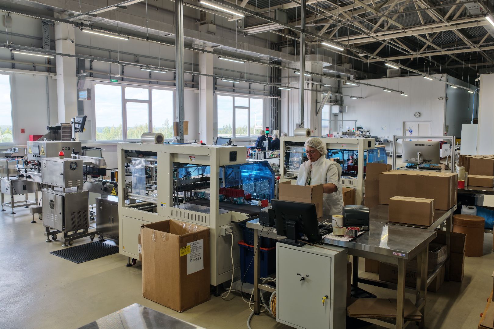 видео с коптера,  производство БАДов, завод в рузе,