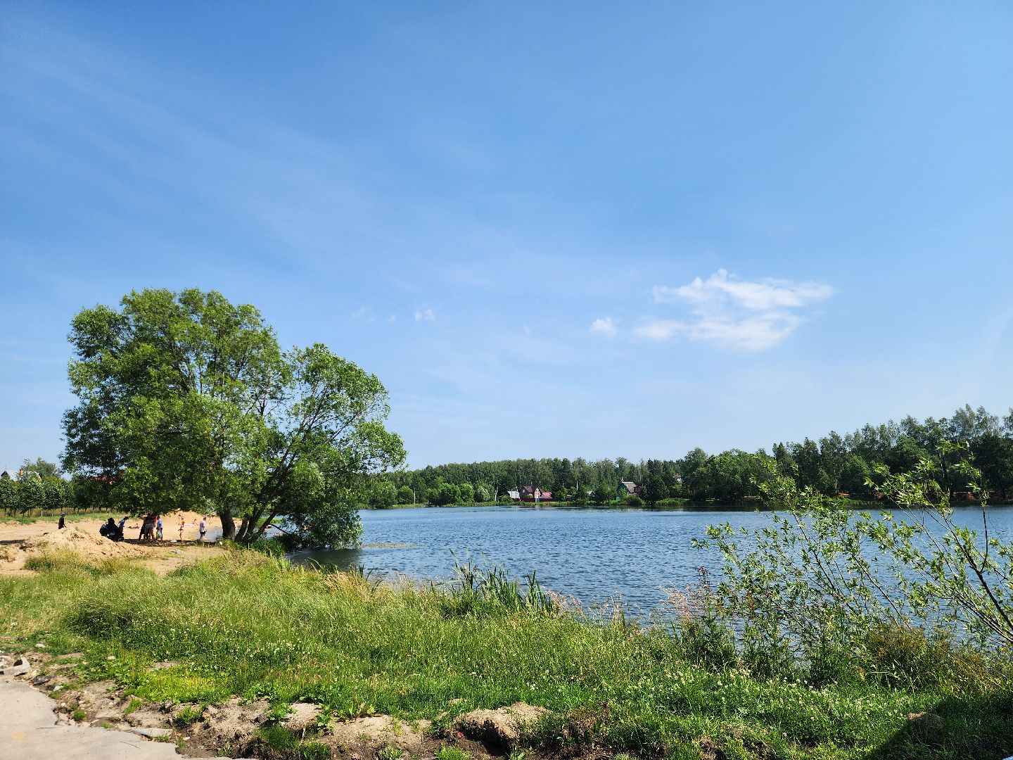 электроугли, богородский городской округ, жара, купальный сезон, отдых на воде, пруд,