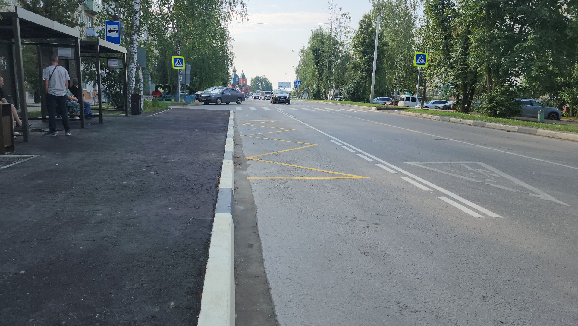 луховицы, общественный транспорт, новый остановочный павильон,