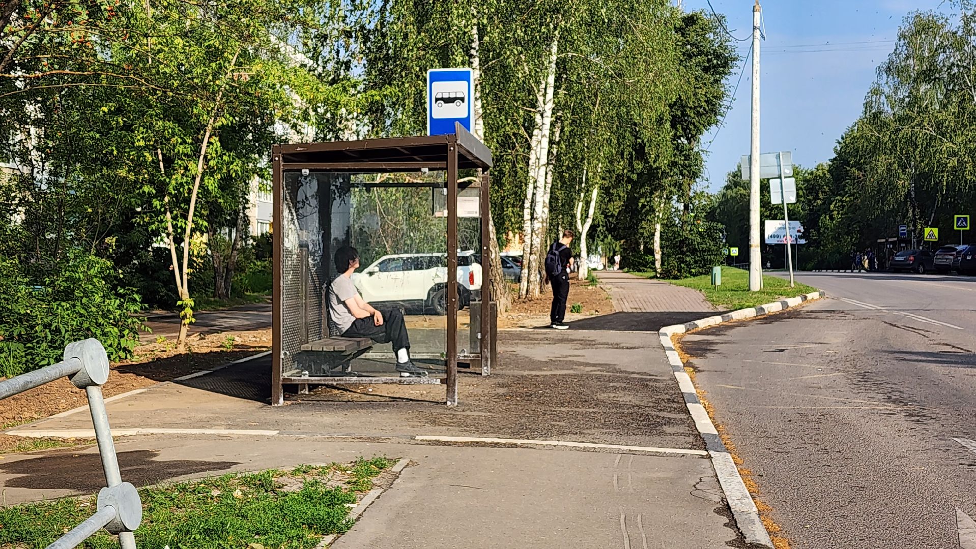 луховицы, общественный транспорт, новый остановочный павильон,