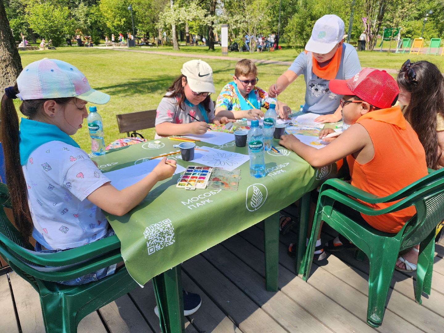 фрязино, летний детский лагерь, день семьи любви и верности, мастер-класс для детей, рисунки детей,