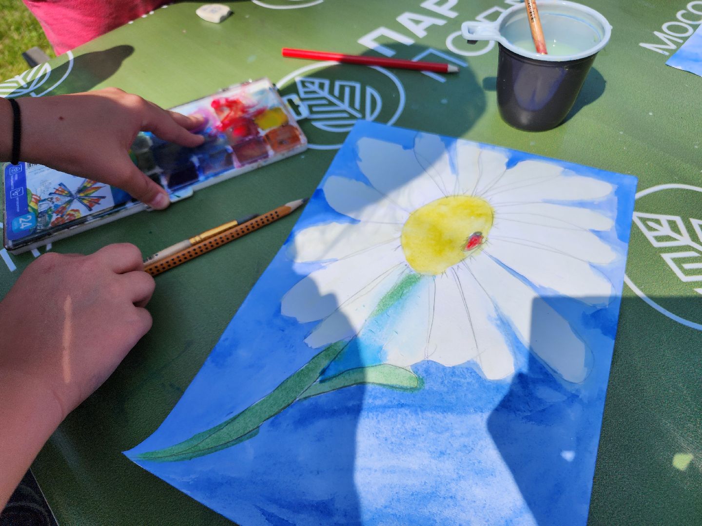 фрязино, летний детский лагерь, день семьи любви и верности, мастер-класс для детей, рисунки детей,