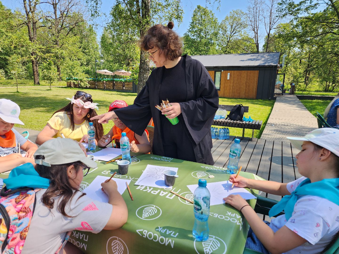 фрязино, летний детский лагерь, день семьи любви и верности, мастер-класс для детей, рисунки детей,