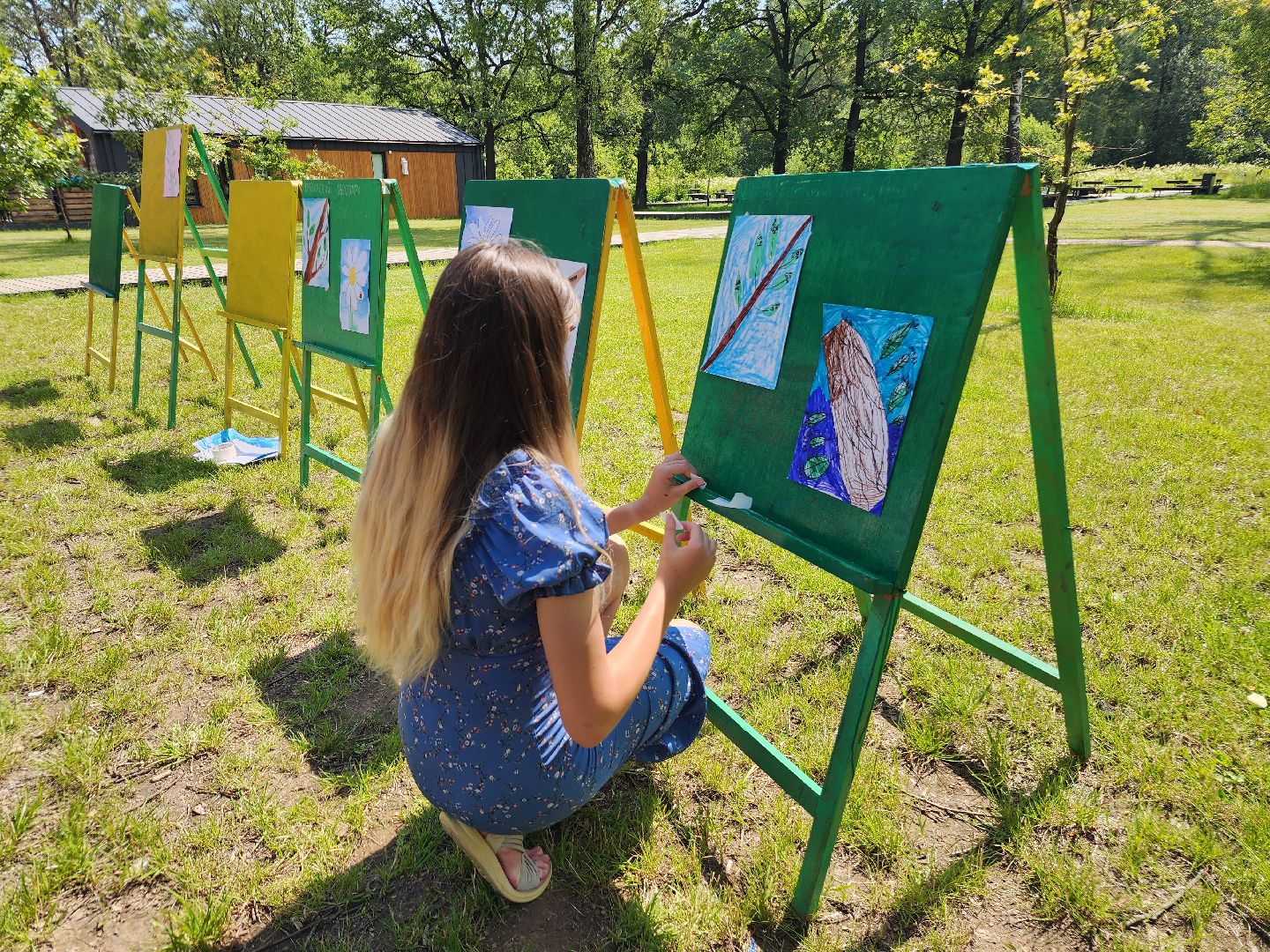 фрязино, летний детский лагерь, день семьи любви и верности, мастер-класс для детей, рисунки детей,